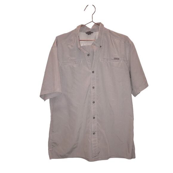 Eddie Bauer Men's Moisture Wicking Woven Tech Short Sleeve Shirt  cargo - Picture 1 of 7
